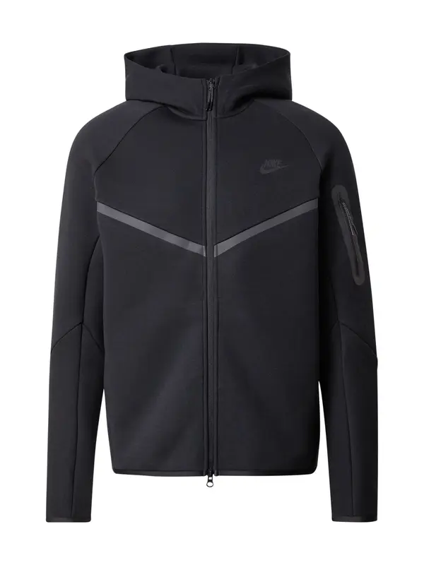 Nike Sportswear Nike Sportswear Jopa na zadrgo 'Tech Fleece'  temno siva / črna