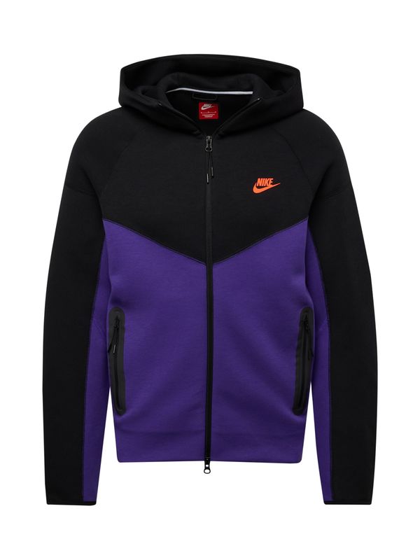 Nike Sportswear Nike Sportswear Jopa na zadrgo  temno liila / oranžna / črna