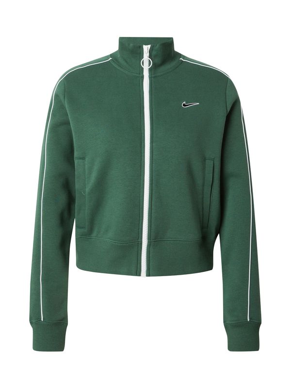 Nike Sportswear Nike Sportswear Jopa na zadrgo  zelena / črna / bela