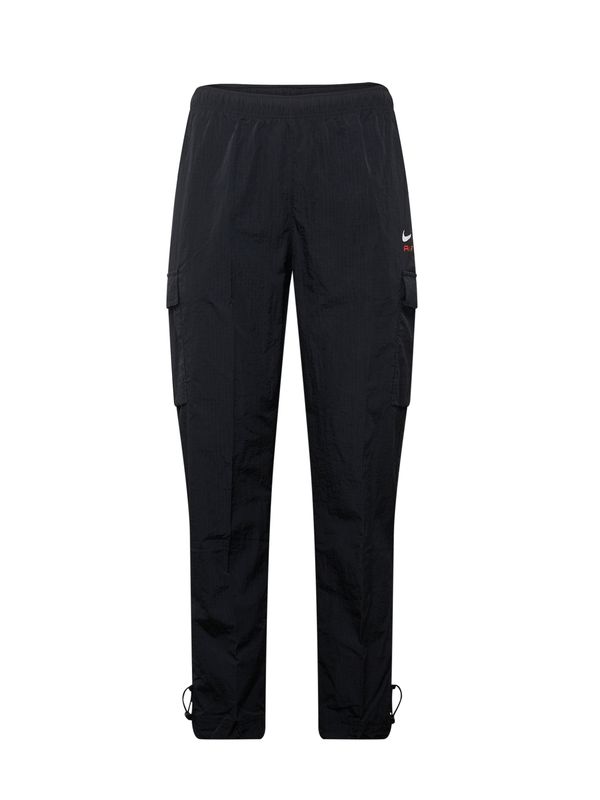 Nike Sportswear Nike Sportswear Kargo hlače 'AIR'  živo rdeča / črna / bela