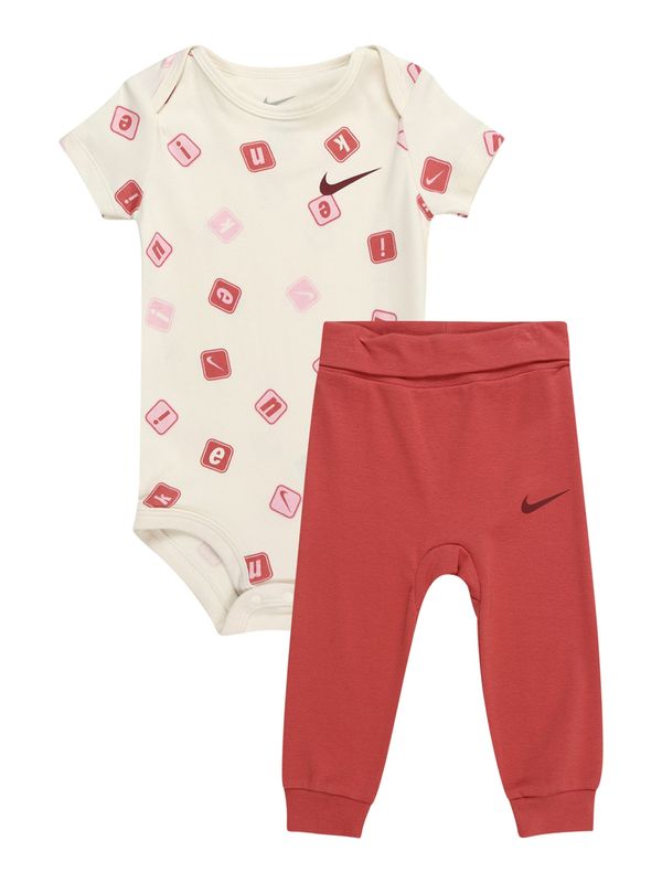 Nike Sportswear Nike Sportswear Komplet  kremna / roza / rjasto rdeča