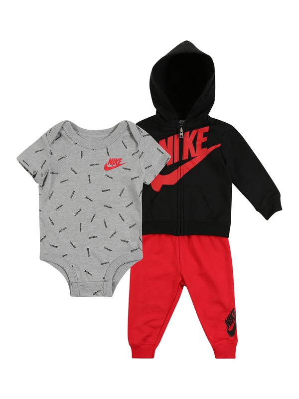 Nike Nike Sportswear Komplet  siva / rdeča / črna