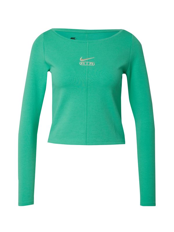 Nike Sportswear Nike Sportswear Majica 'Air'  bež / svetlo zelena
