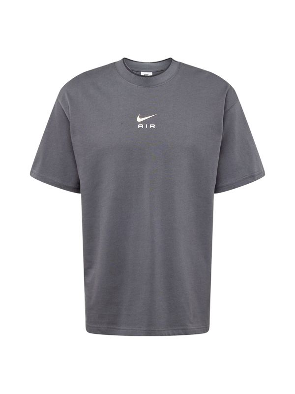 Nike Sportswear Nike Sportswear Majica 'AIR'  bež / temno siva / bela
