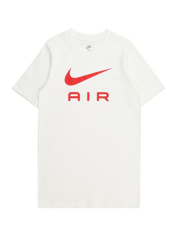 Nike Sportswear Nike Sportswear Majica 'AIR FA22'  krvavo rdeča / bela