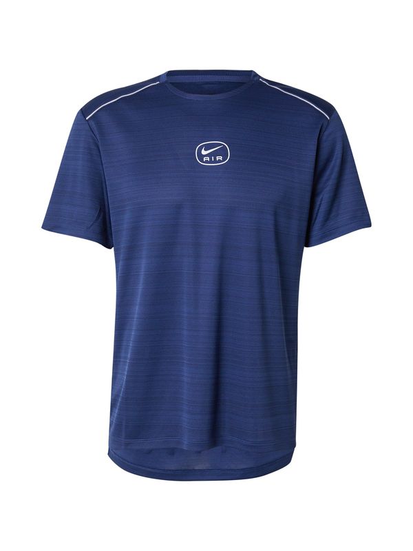 Nike Sportswear Nike Sportswear Majica 'AIR'  mornarska / pastelno rumena / bela