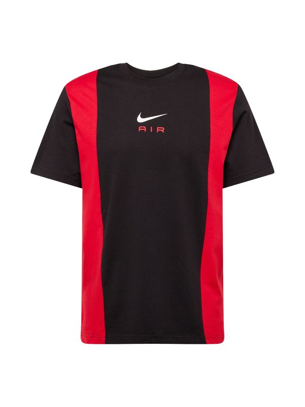 Nike Sportswear Nike Sportswear Majica 'AIR'  rdeča / črna / bela