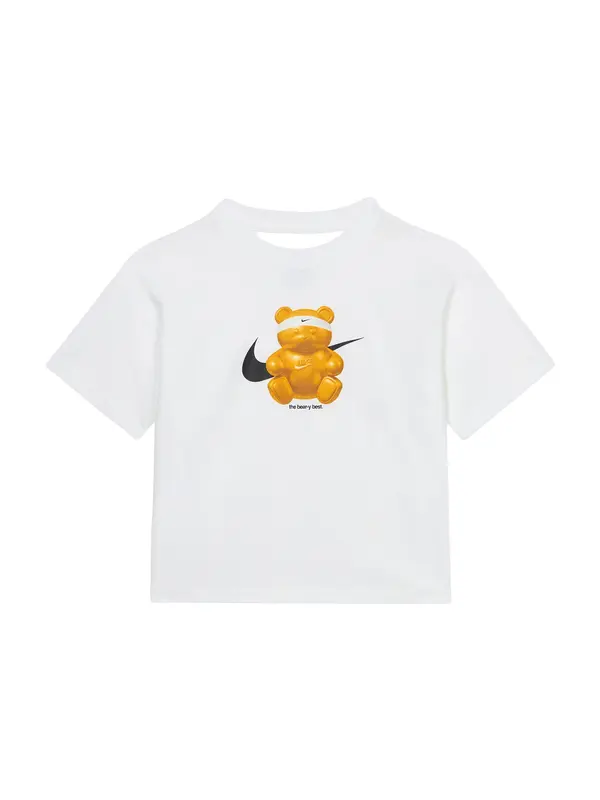 Nike Sportswear Nike Sportswear Majica 'BEAR'  zlata / črna / bela