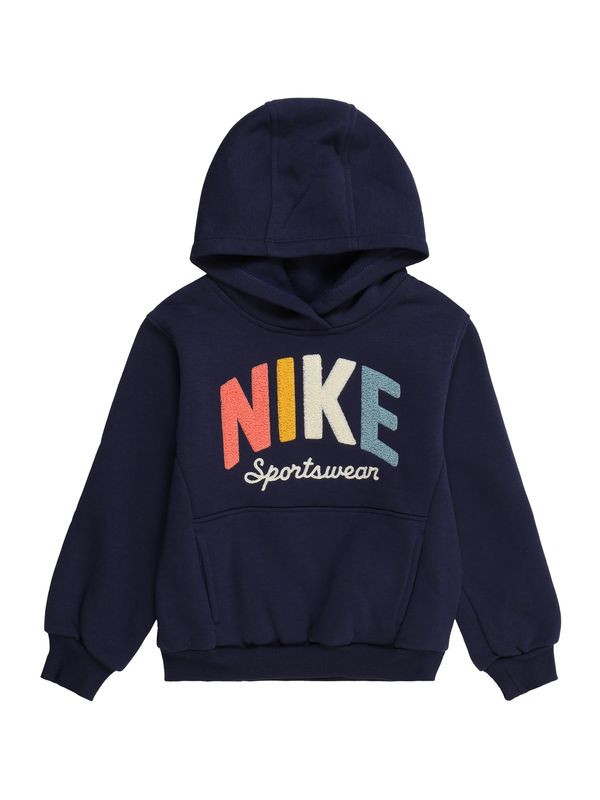 Nike Sportswear Nike Sportswear Majica  bež / mornarska / oranžna