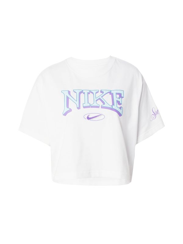 Nike Sportswear Nike Sportswear Majica  cijansko modra / pastelno modra / sivka / bela