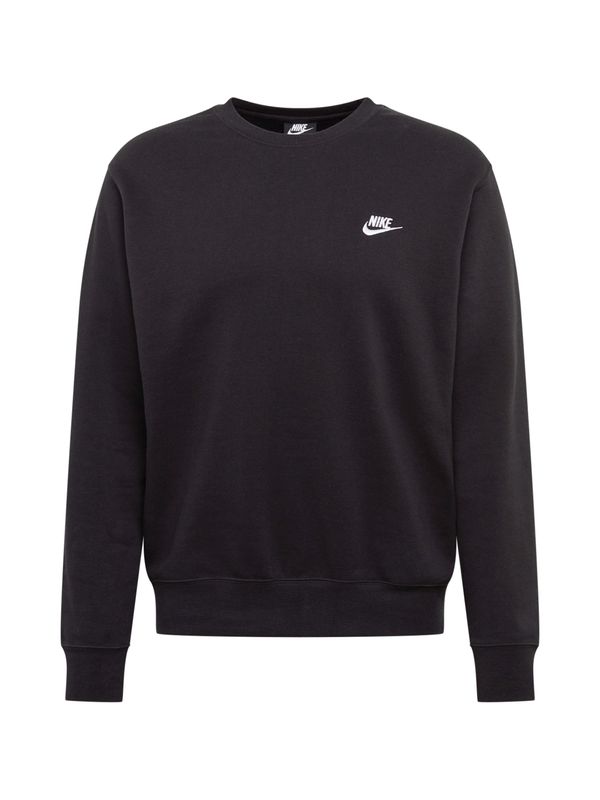 Nike Sportswear Nike Sportswear Majica 'Club Fleece'  črna / bela