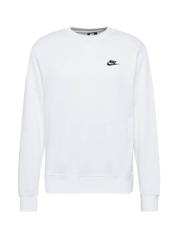Nike Sportswear Nike Sportswear Majica 'Club Fleece'  črna / bela