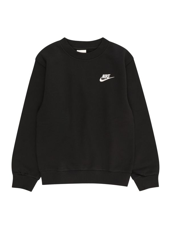 Nike Sportswear Nike Sportswear Majica 'Club Fleece'  črna / bela