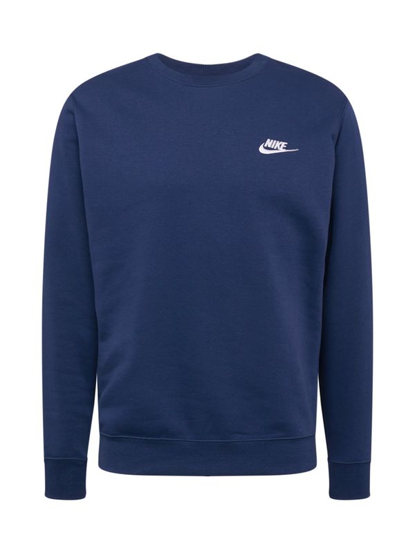 Nike Sportswear Nike Sportswear Majica 'Club Fleece'  marine / bela