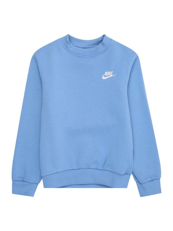 Nike Sportswear Nike Sportswear Majica 'Club Fleece'  moder denim / bela