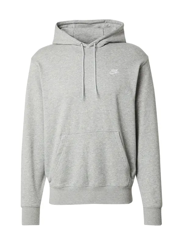 Nike Sportswear Nike Sportswear Majica 'Club Fleece'  pegasto siva / bela