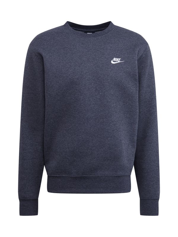 Nike Sportswear Nike Sportswear Majica 'Club Fleece'  pegasto siva / bela