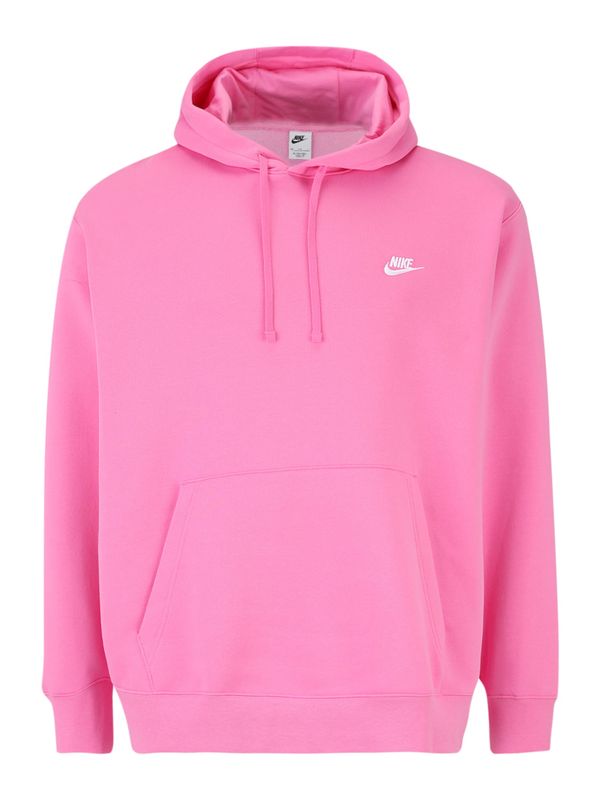 Nike Sportswear Nike Sportswear Majica 'Club Fleece'  roza / bela