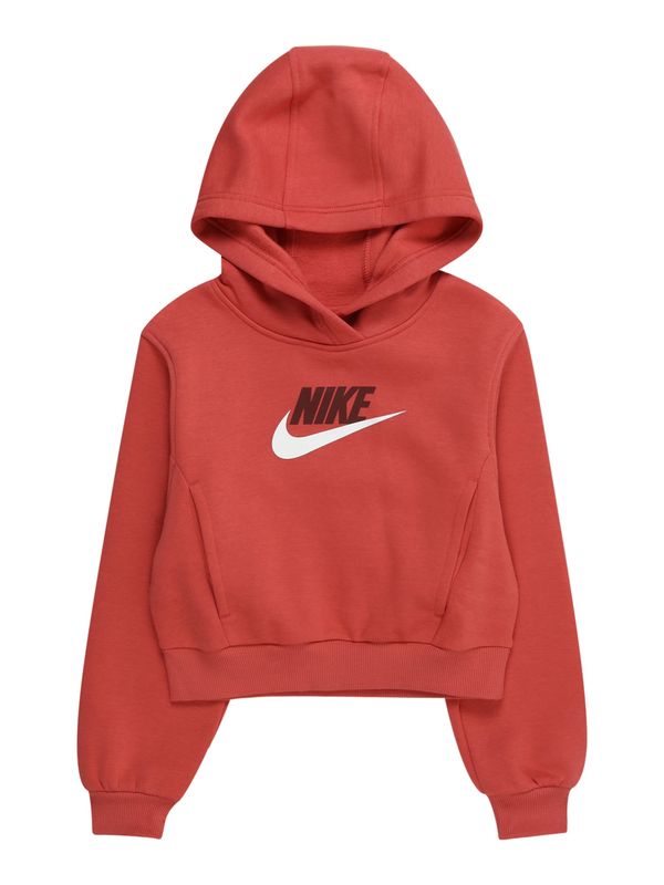 Nike Sportswear Nike Sportswear Majica 'CLUB FLEECE'  rubin rdeča / brusnica / off-bela