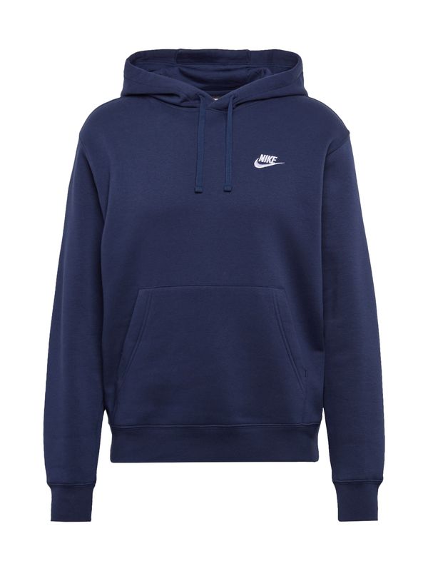 Nike Sportswear Nike Sportswear Majica 'Club Fleece'  temno modra / bela