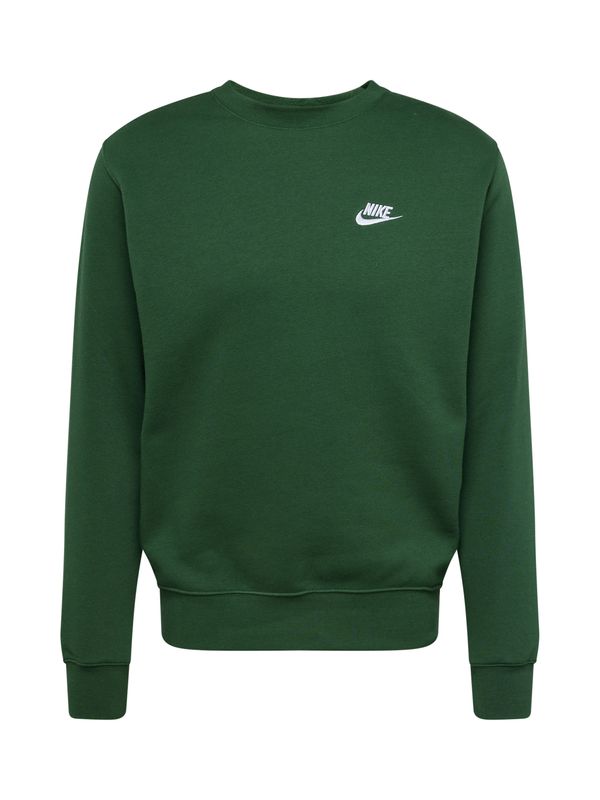 Nike Sportswear Nike Sportswear Majica 'Club Fleece'  zelena / bela