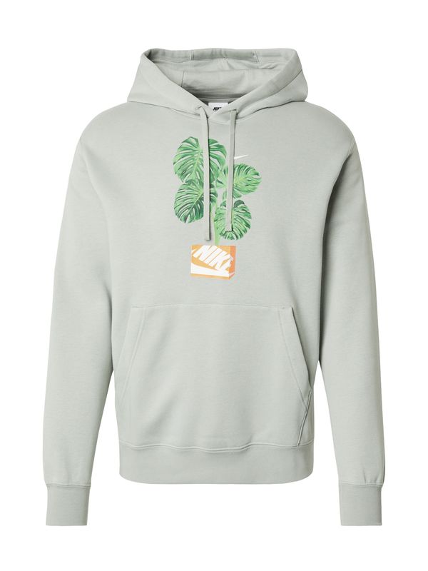 Nike Sportswear Nike Sportswear Majica 'CLUB HDY'  limeta / pastelno zelena / oranžna / bela