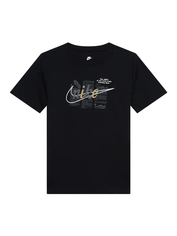 Nike Sportswear Nike Sportswear Majica 'CLUB'  kamela / siva / črna / bela