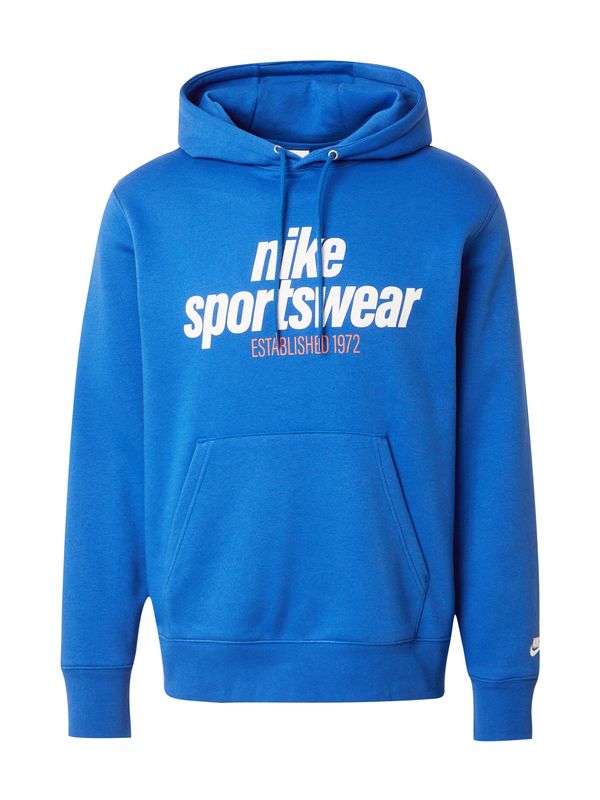 Nike Sportswear Nike Sportswear Majica 'CLUB'  kraljevo modra / svetlo oranžna / bela