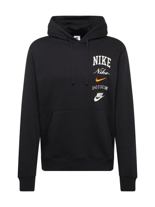 Nike Sportswear Nike Sportswear Majica 'Club'  oranžna / črna / bela