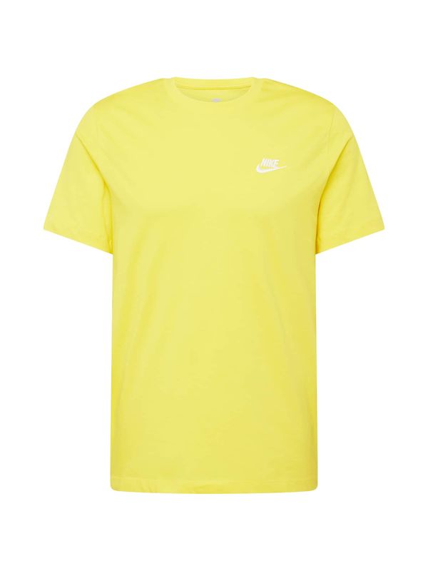 Nike Sportswear Nike Sportswear Majica 'CLUB'  rumena / bela