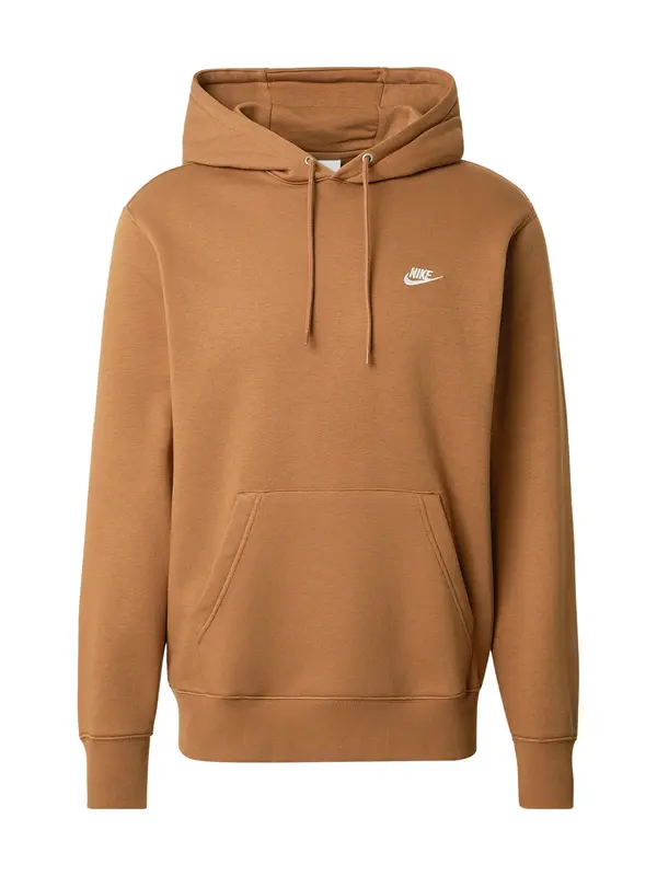 Nike Sportswear Nike Sportswear Majica 'CLUB'  svetlo rjava / bela