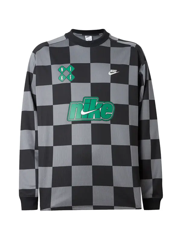 Nike Sportswear Nike Sportswear Majica 'CLUB'  temno siva / limeta / črna / bela