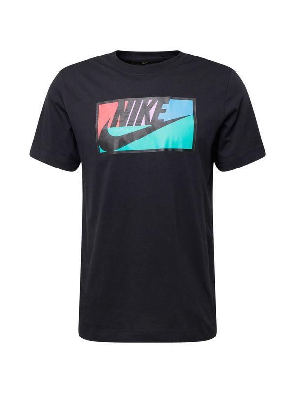 Nike Sportswear Nike Sportswear Majica 'CLUB'  turkizna / svetlo modra / rdeča / črna