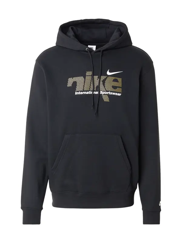 Nike Sportswear Nike Sportswear Majica 'CLUB'  zlato-rumena / črna / bela