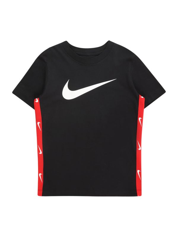 Nike Sportswear Nike Sportswear Majica 'CLUB+POLY'  rdeča / črna / bela