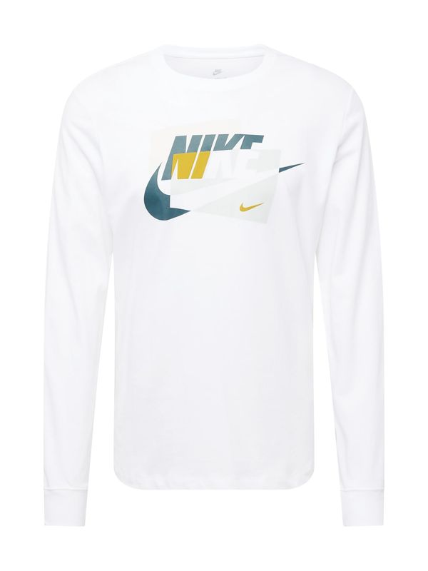 Nike Sportswear Nike Sportswear Majica 'CONNECT'  gorčica / svetlo siva / petrol / bela