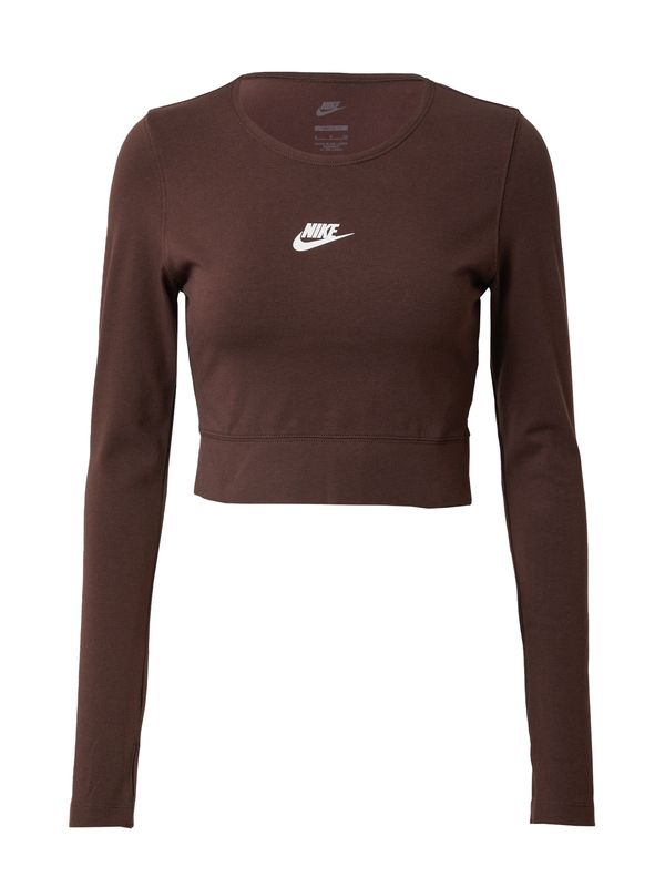 Nike Sportswear Nike Sportswear Majica 'Emea'  rjava / bela
