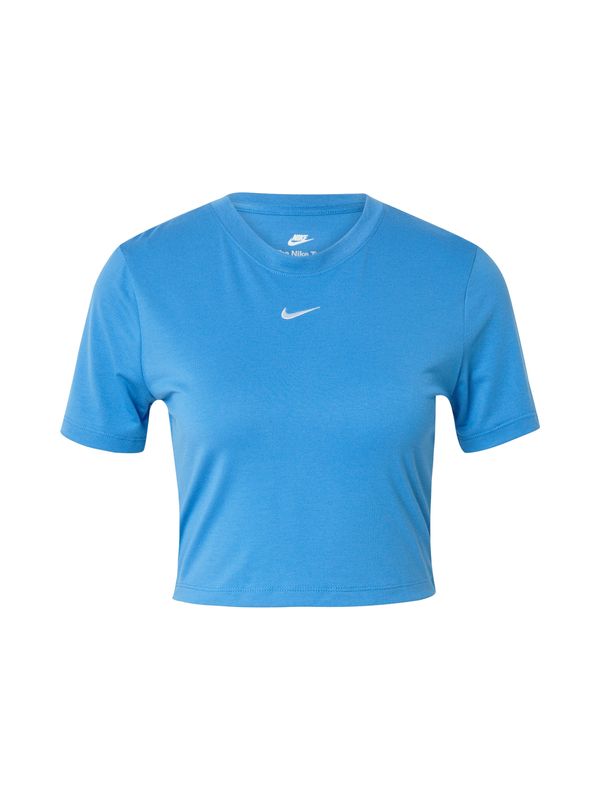 Nike Sportswear Nike Sportswear Majica 'Essential'  azur / bela