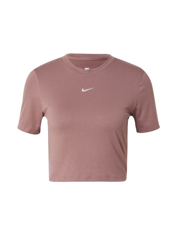 Nike Sportswear Nike Sportswear Majica 'Essential'  mauve / bela