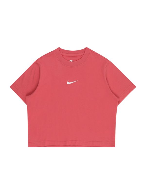 Nike Sportswear Nike Sportswear Majica 'ESSNTL'  brusnica / bela