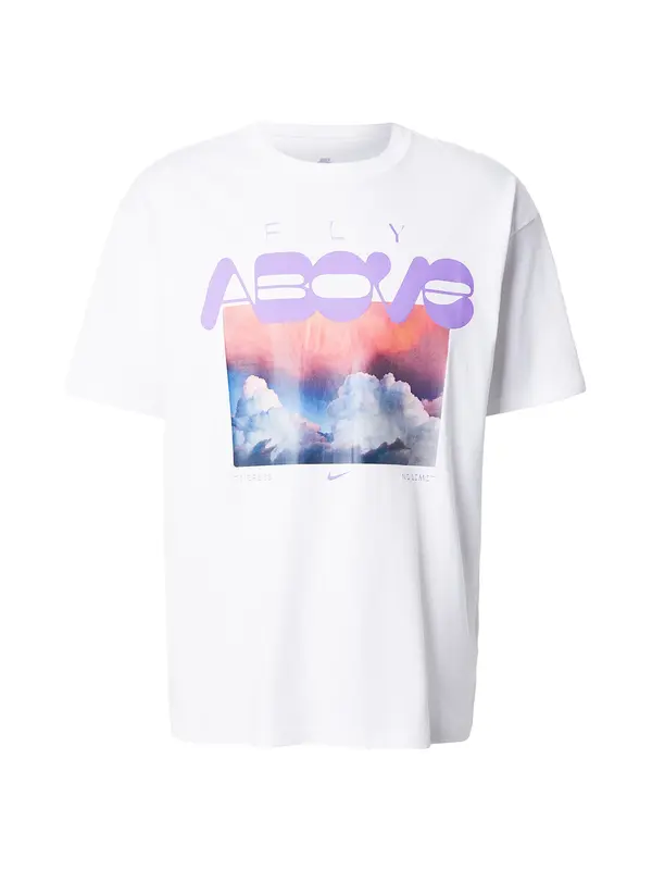 Nike Sportswear Nike Sportswear Majica 'FLY ABOVE'  lila / bela