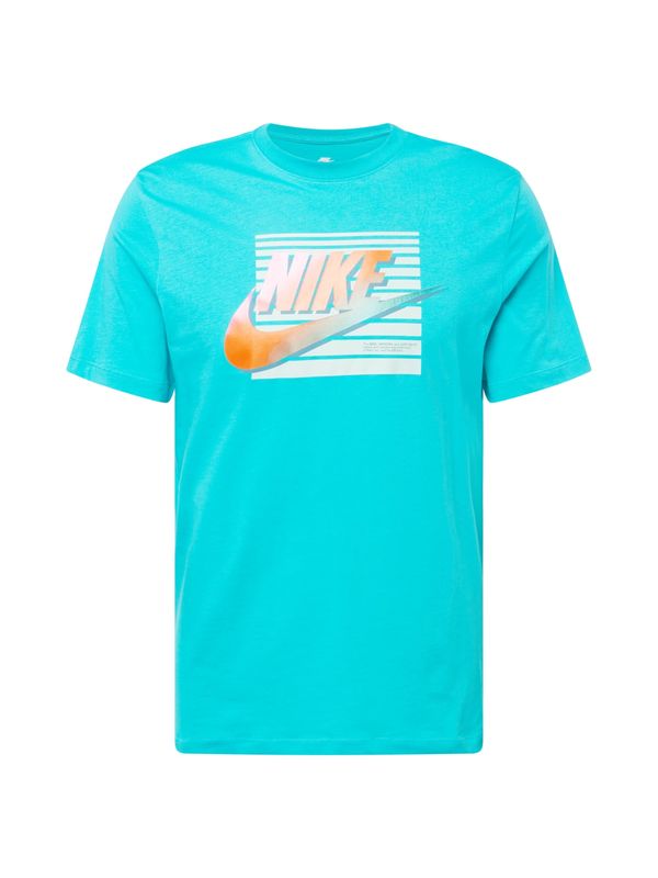Nike Sportswear Nike Sportswear Majica 'Futara'  turkizna / svetlo modra / temno oranžna / roza