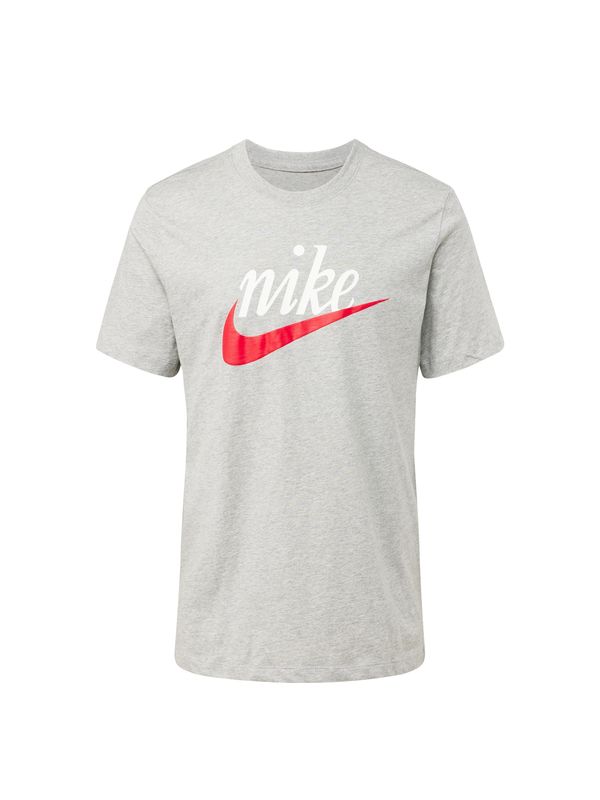 Nike Sportswear Nike Sportswear Majica 'FUTURA 2'  pegasto siva / oranžno rdeča / bela