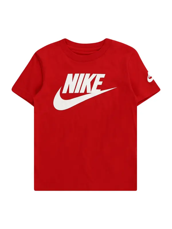 Nike Sportswear Nike Sportswear Majica 'Futura Evergreen'  rdeča / bela