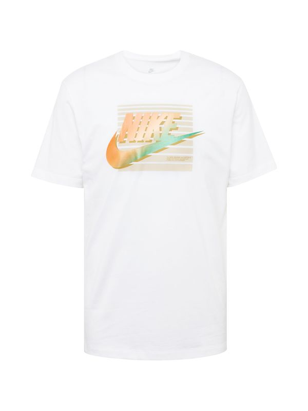 Nike Sportswear Nike Sportswear Majica 'FUTURA'  svetlo zelena / oranžna / pastelno oranžna / bela