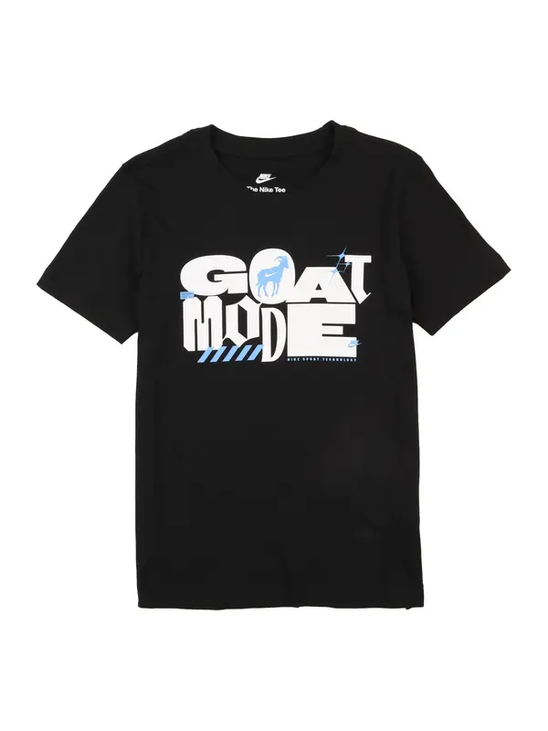 Nike Sportswear Nike Sportswear Majica 'GOAT MODE'  svetlo modra / črna / bela