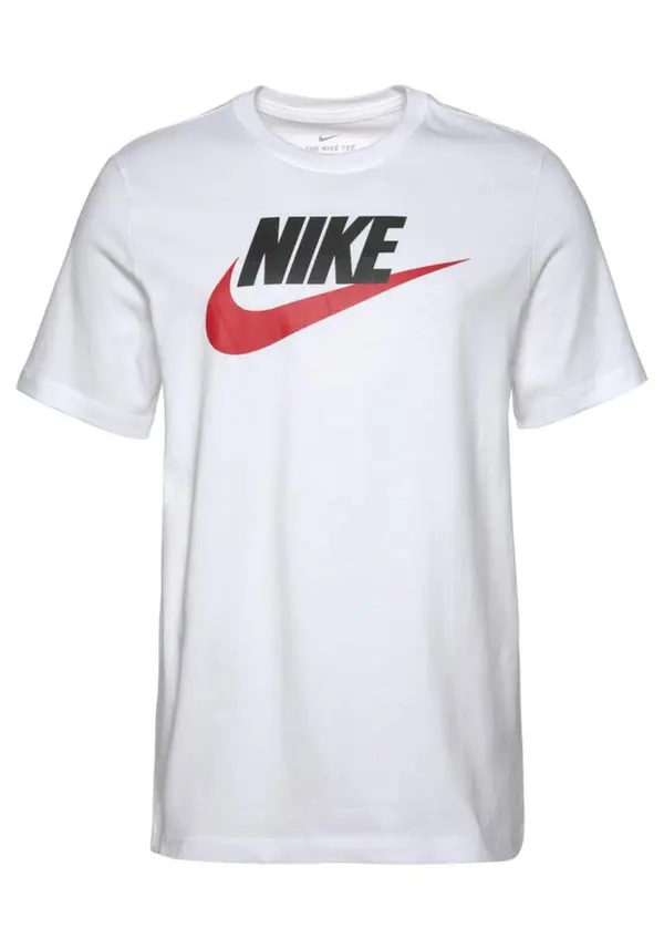 Nike Sportswear Nike Sportswear Majica 'Icon Futura'  rdeča / bela