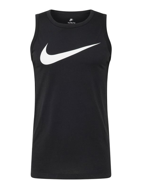 Nike Sportswear Nike Sportswear Majica 'ICON SWOOSH'  črna / bela