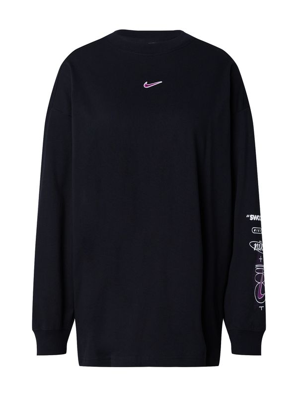 Nike Sportswear Nike Sportswear Majica  lila / črna / bela