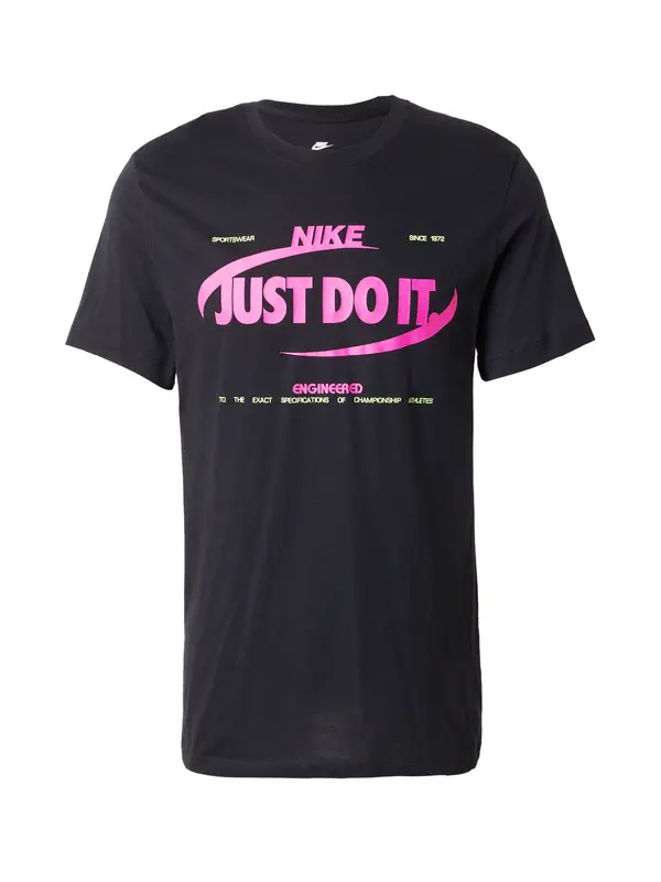 Nike Sportswear Nike Sportswear Majica  neonsko zelena / svetlo roza / črna